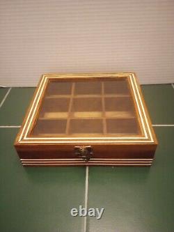 Wooden Inlay Watch Box Storage Display Or Jewelry Case