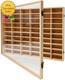 Wooden Wall Mount Display Case For Hot Wheels, With Dust Resistant Door, Matchbo