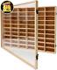 Wooden Wall Mount Display Case For Hot Wheels, With Dust Resistant Door, Matchbo