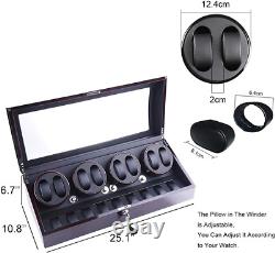 XTELARY Luxury 4 Motor Automatic Watch Winder Display Box Case Storage