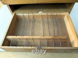 X-Acto 1960s Store Display Case Knife Blade Set Wood Box Hobby Shop California