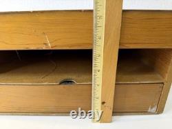 X-Acto 1960s Store Display Case Knife Blade Set Wood Box Hobby Shop California