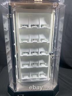 Zippo Lighter 60 Count Lighted Rotating Store Display Case w Keys Working