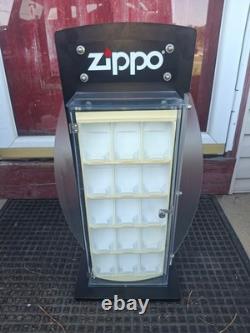 Zippo Lighter Rotating Store-counter Display Case-best Offer-no Key