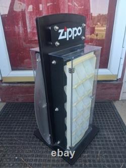 Zippo Lighter Rotating Store-counter Display Case-best Offer-no Key