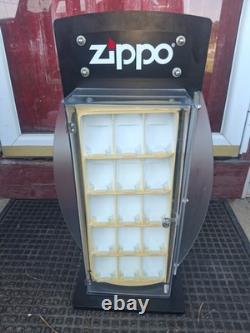 Zippo Lighter Rotating Store-counter Display Case-best Offer-no Key