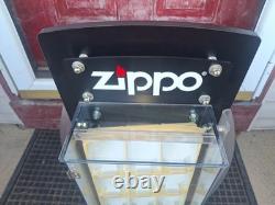 Zippo Lighter Rotating Store-counter Display Case-best Offer-no Key