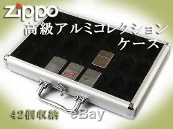 Zippo Storage Aluminium Collection Display Box Case Matsudaya max42pcs Japan